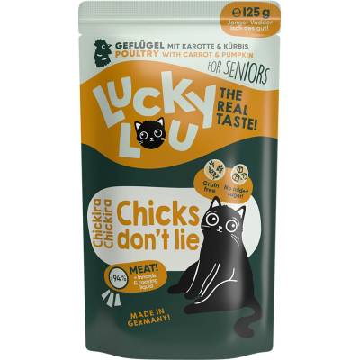 Lucky Lou Senior 48 x hydinové 125 g