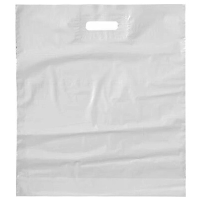 Taška igelitová so spevneným priehmatom biela -380x450x50mm