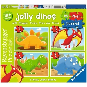 Ravensburger - Puzzle My First Puzzles: Jolly Dinos - 1 - 39 piese