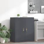 vidaXL Шкаф за съхранение Антрацит 80 х 40 х 90 см Стомана (891684)