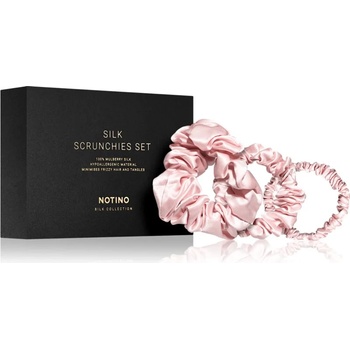 Image 1 of Notino Silk Collection Scrunchie Set комплект копринени ластици за коса цвят Pink