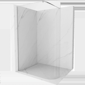 Mexen Kioto-R заоблена душ кабина Walk-in 120 x 200 cm, прозрачна 8 мм, хром - 800-120-101-01-06 (800-120-101-01-06)