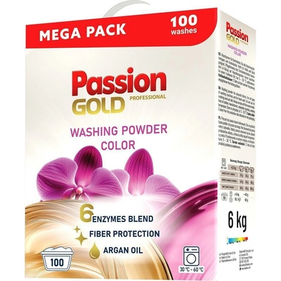 Passion Gold prací prášok krabica Color 6 kg