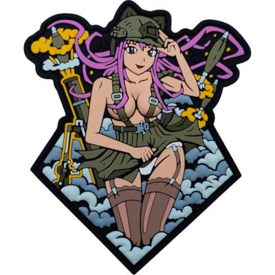 Brand Element Patch Anime Girl Pink