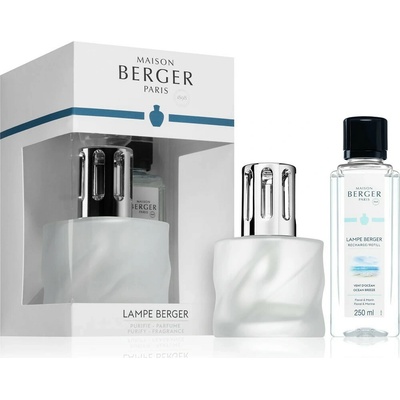Maison Berger Paris Katalytická lampa Spirale frosted bílá + náplň Vůně oceánu 250 ml – Zboží Dáma