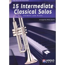 15 Intermediate Classical Solos + CD trumpeta + klavír