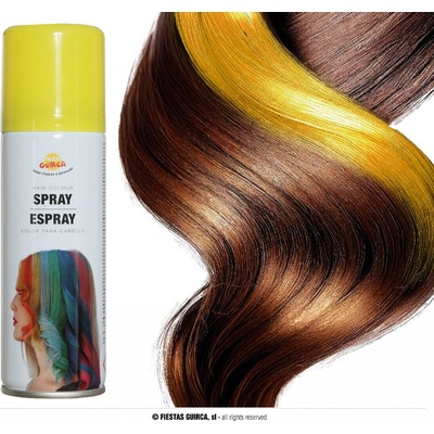 Guirca barevný sprej na vlasy žlutá 125 ml