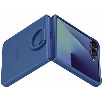 Image 1 of Samsung Galaxy Z Flip7 Ring silicone case blue (EF-PF766TNEGWW)