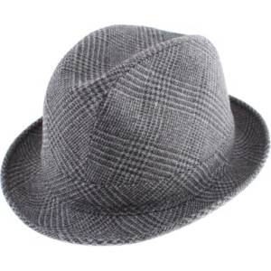  Мъжка зимна шапка Fedora HatYou CP0921, Сив пепит