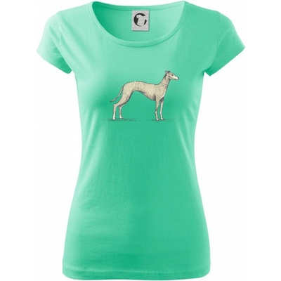 Vintage Whippet Pure Dámské tričko Mätová