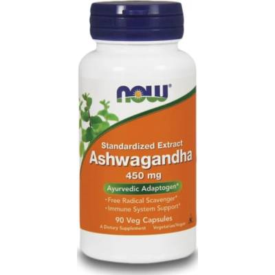 NOW Ashwagandha, 450 mg, 90 капсули, Now