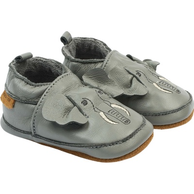 Mikk-Line detské papučky capáčky kožené 2001ML Elephant