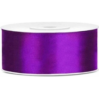 Saténová stuha fialová 25 mm x 25 m