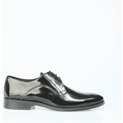 Centone Мъжки лачени официални обувки - Черни #362226 (362226_Черно)