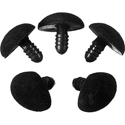 Čumáček - sametový černý 1,0 x 1,2 cm