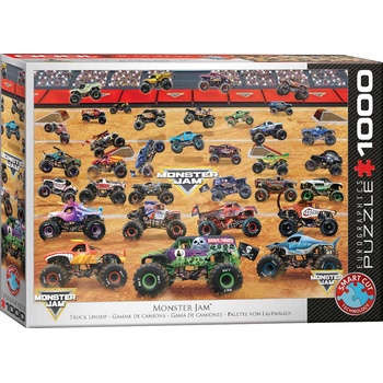 EUROGRAPHICS Пъзел Eurographics от 1000 части - Monster Jam Truck Lineup (60005944)
