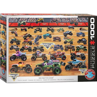 EUROGRAPHICS Пъзел Eurographics от 1000 части - Monster Jam Truck Lineup (60005944)