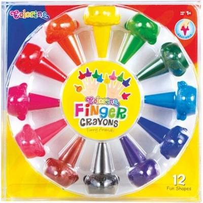 Colorino Kids farebné prstové voskovky 12 ks