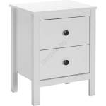Adore Furniture Нощно шкафче 61x46 см бял (AD0039)
