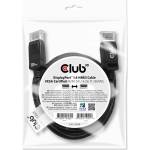 Club 3D Кабел Club 3D - CAC-2068 (DisplayPort 1.4, M/M, 28AWG, HBR3, VESA сертифициран, 8K60Hz, 2 m) (CAC-2068)