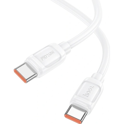 hoco. X115 Surpass 240 W кабел за бързо зареждане на данни C-C бял