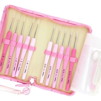 Tulip Etimo Rose - sada háčků vel. 0,9 - 3,5 mm růžová