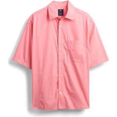 Gap oversize popelínová košile růžová
