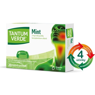 Tantum Verde Mint pas.ord.20 x 3 mg