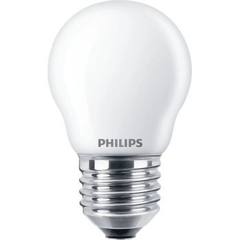 Philips LED lustre.filam. P45 2W/25W E27 2700K 250lm NonDim 15Y opál