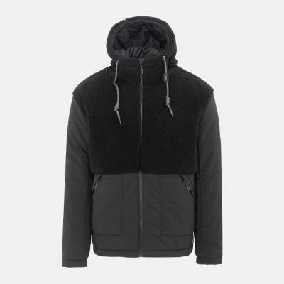 SoulCal Яке SoulCal Men's Soul Sherpa Hooded Long Sleeve Hybrid Jacket - Black