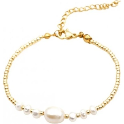 Ornamenti pozlacený náramek Pearls and Beads gold ORT300050
