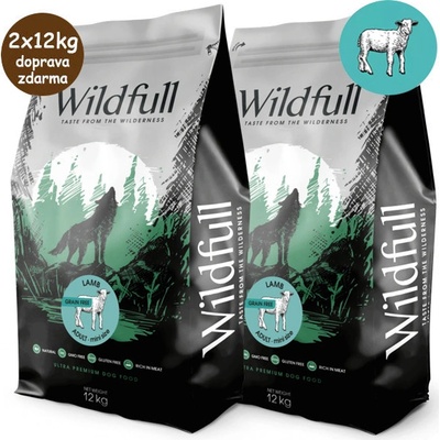 Wildfull Dog Adult Mini Size GF Lamb & Pumpkin 2 x 12 kg