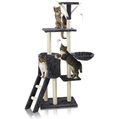 Hawaj Škrabadlo pre mačky tmavo šedá 138 cm