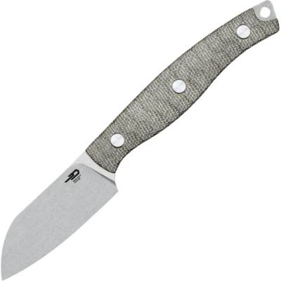 Bestech Heidi 14C28N, Stonewash, Micarta - OD Green BFK07C