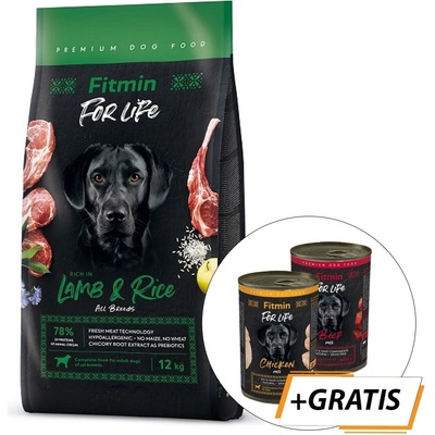 Fitmin Dog For Life Adult Lamb & Rice 12 Kg