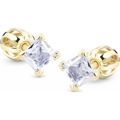 Cutie Jewellery Minimalistické kôstky zo žltého zlata Z5022-30-10-X-1