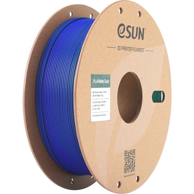 eSUN PLA-Matte Dual Green Blue - 1, 75 mm / 1000 g (PLA-MTD175B-UG1P1)