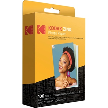 Kodak Фотохартия Kodak ZINK 2x3 inch, за Kodak ZINK, 100 листа (RODZ2X3100)