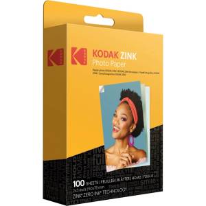 Kodak Фотохартия Kodak ZINK 2x3 inch, за Kodak ZINK, 100 листа (RODZ2X3100)