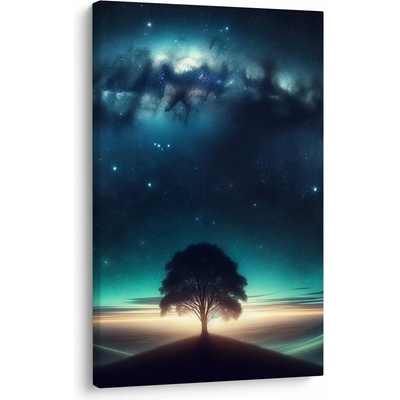 Obraz samotný strom života v noci - 40x60