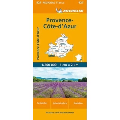 Francie: Provence a Azurové pobřeží (č. 527) mapa