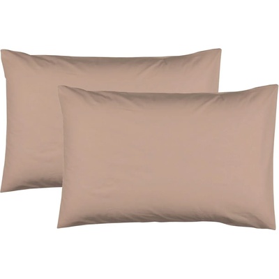 Dilios Калъфки за възглавница 2 броя 50/70 см капучино 100% памук