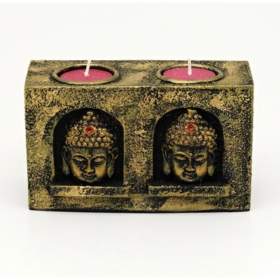 Svícen resin Buddha Barva: Zlatá