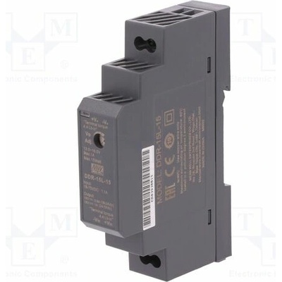 MEAN WELL DDR-15L-15 Měnič: DC/DC; 15W; Uvst: 18÷75VDC; Uvýst: 15VDC; Ivýst: 1A; DDR; OUT: 1