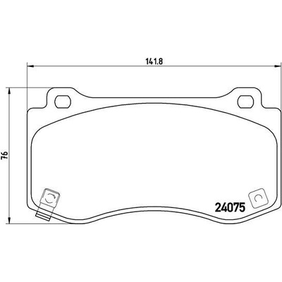 Sada brzdových platničiek kotúčovej brzdy BREMBO P 11 023