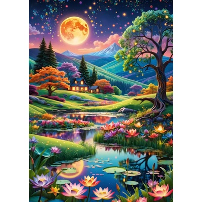 Alipson Puzzle - Puzzle Full Moon Night - 500 piese