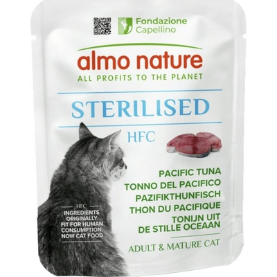 Almo Nature HFC Sterilised Tuňák tichomořský 24 x 50 g