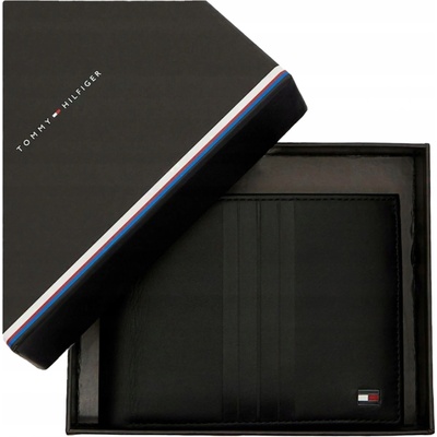 Tommy Hilfiger pánská kožená peněženka černá klasická na mince AM0AM05855 – Hledejceny.cz