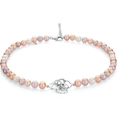 Swan Колие със сладководни перли в три цвята RB256NM Swan