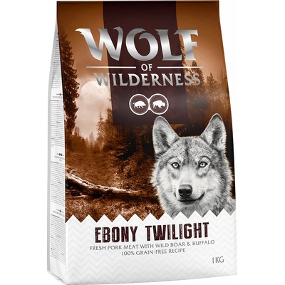 Wolf of Wilderness Ebony Twilight diviak a byvol bez obilnín 1 kg